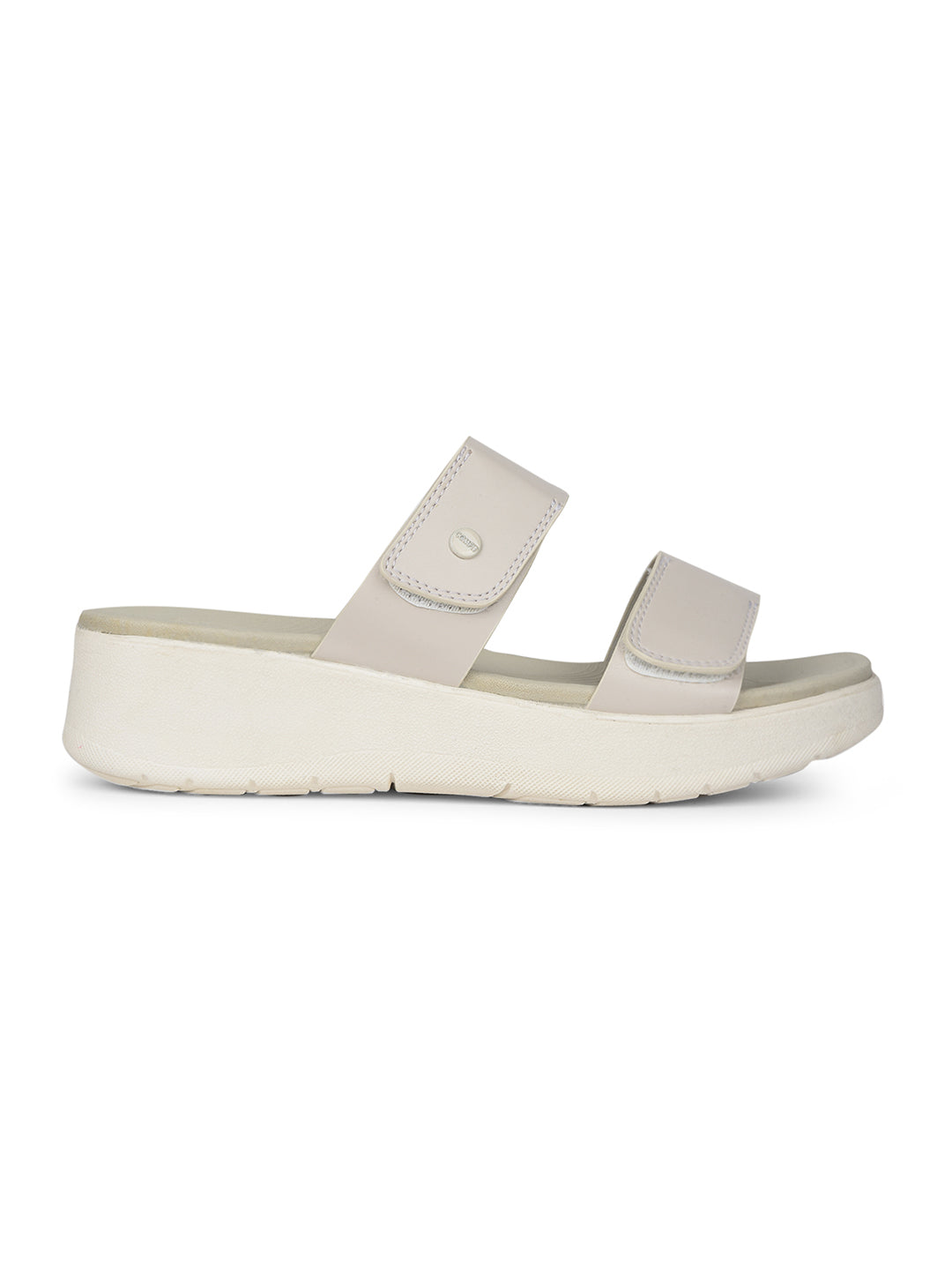 Bata Comfit Women Off White Platform Heel Mule Sandal - Off White - View 2
