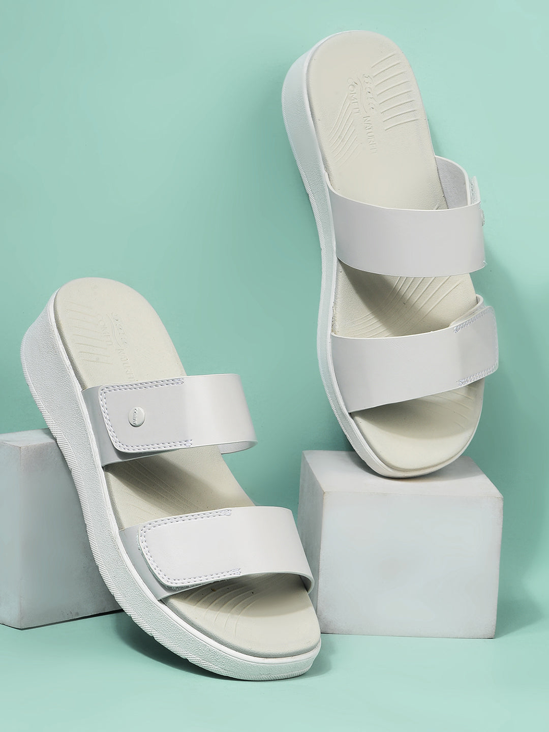 Bata Comfit Women Off White Platform Heel Mule Sandal - Off White - View 6