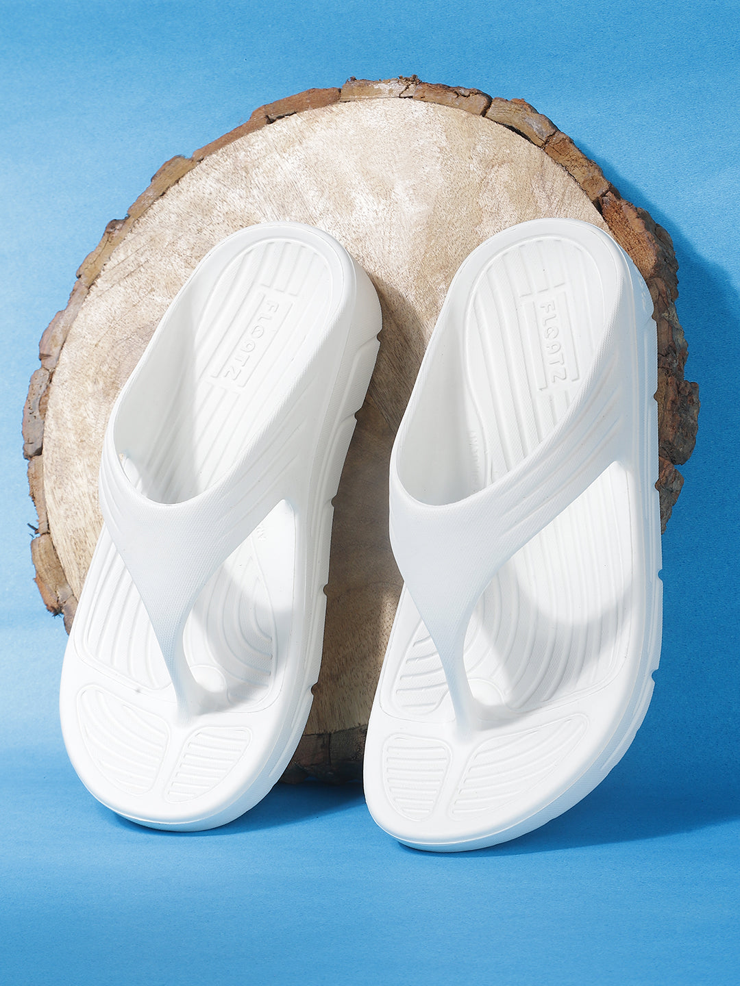 Floatz Women White Wedge Heel Thong Sandal - White - View 6