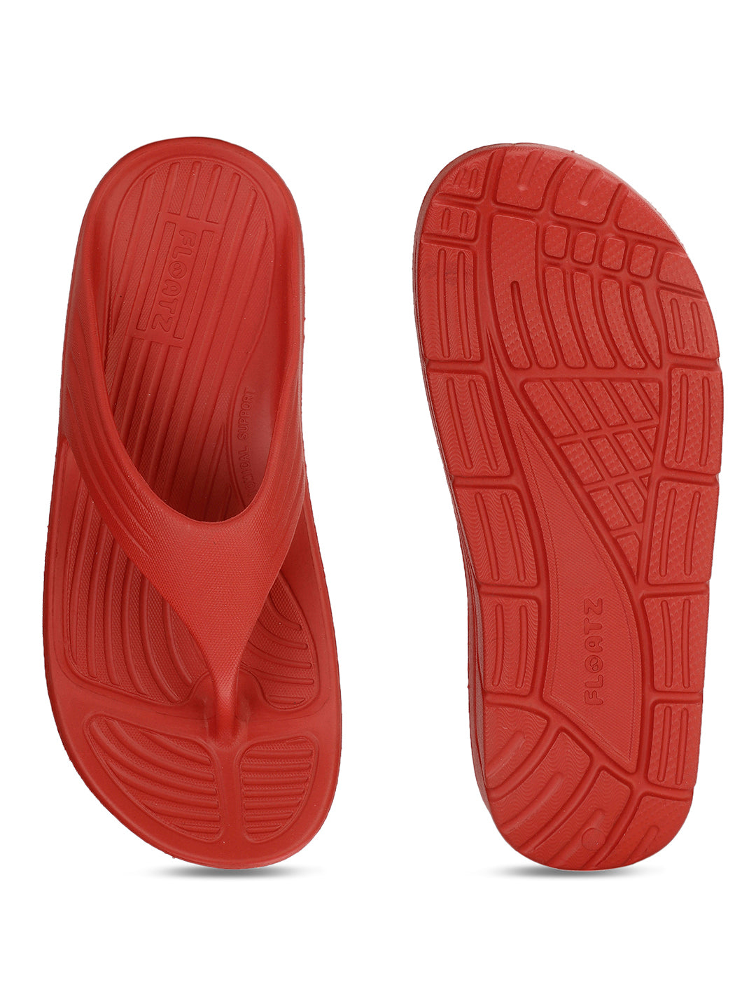 Floatz Women Red Casual Flip-Flop - Red - View 4