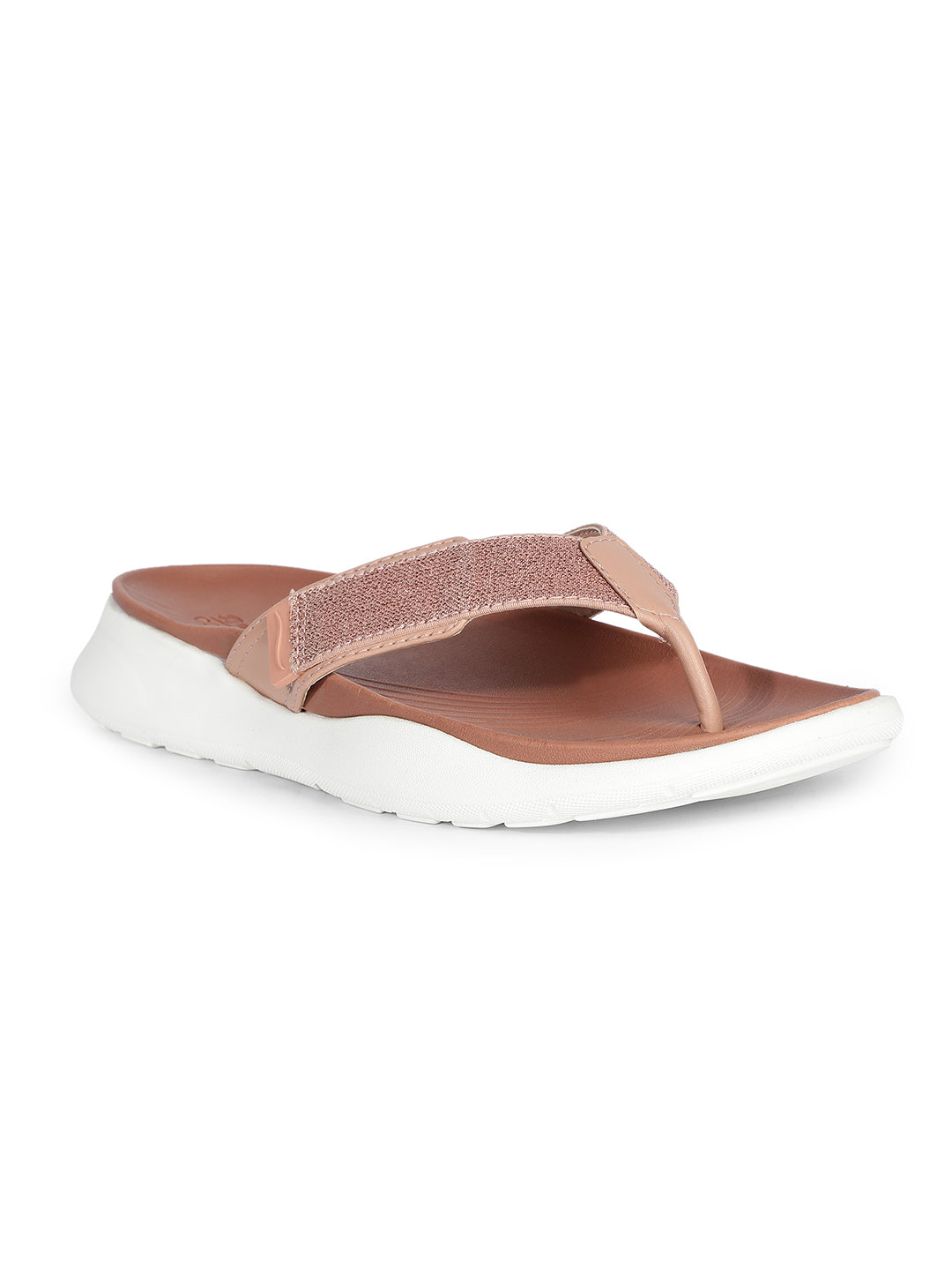 Bata Comfit Women Pink Wedge Heel Thong Sandal - Pink - View 1