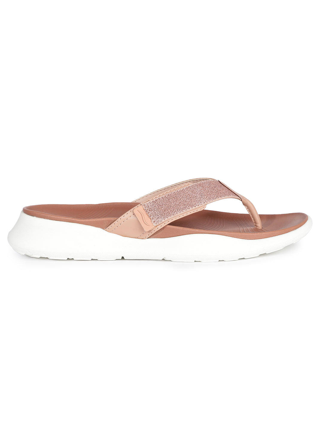 Bata Comfit Women Pink Wedge Heel Thong Sandal - Pink - View 2