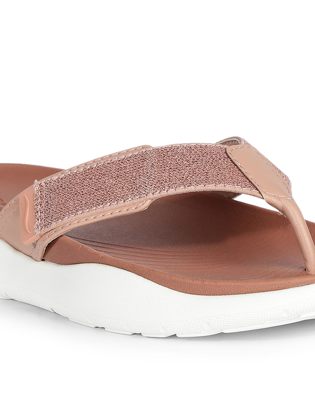 Bata Comfit Women Pink Wedge Heel Thong Sandal - Pink - View 5