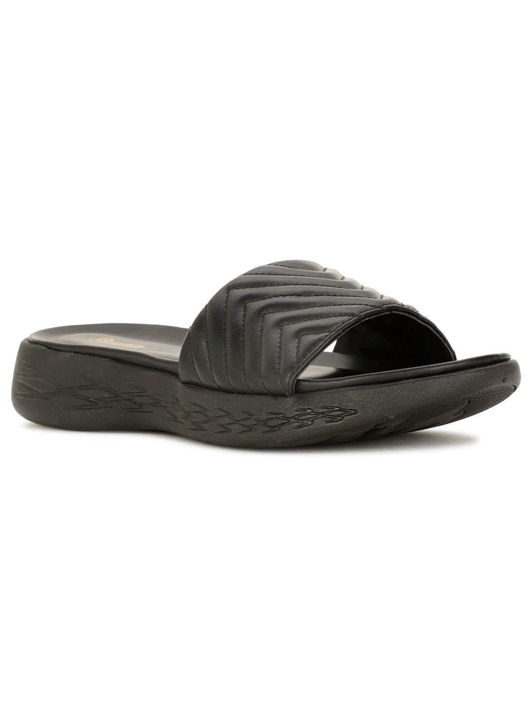 Bata Women's Black Casual Mule Slippers - Black