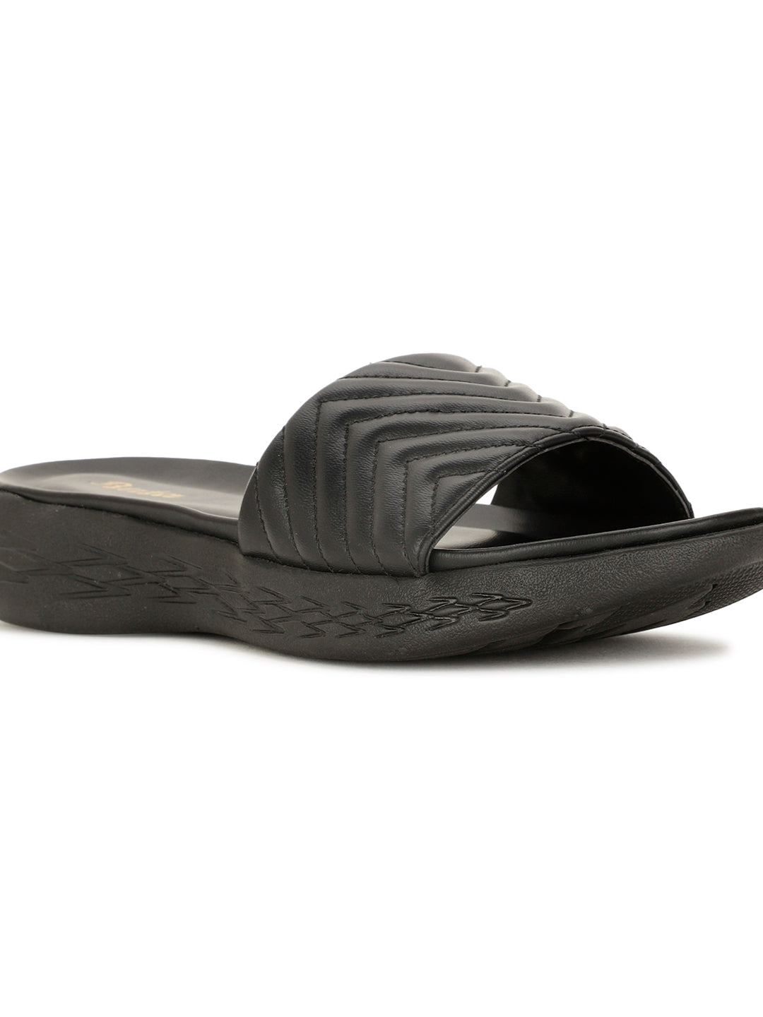 Bata Women's Black Casual Mule Slippers - Black