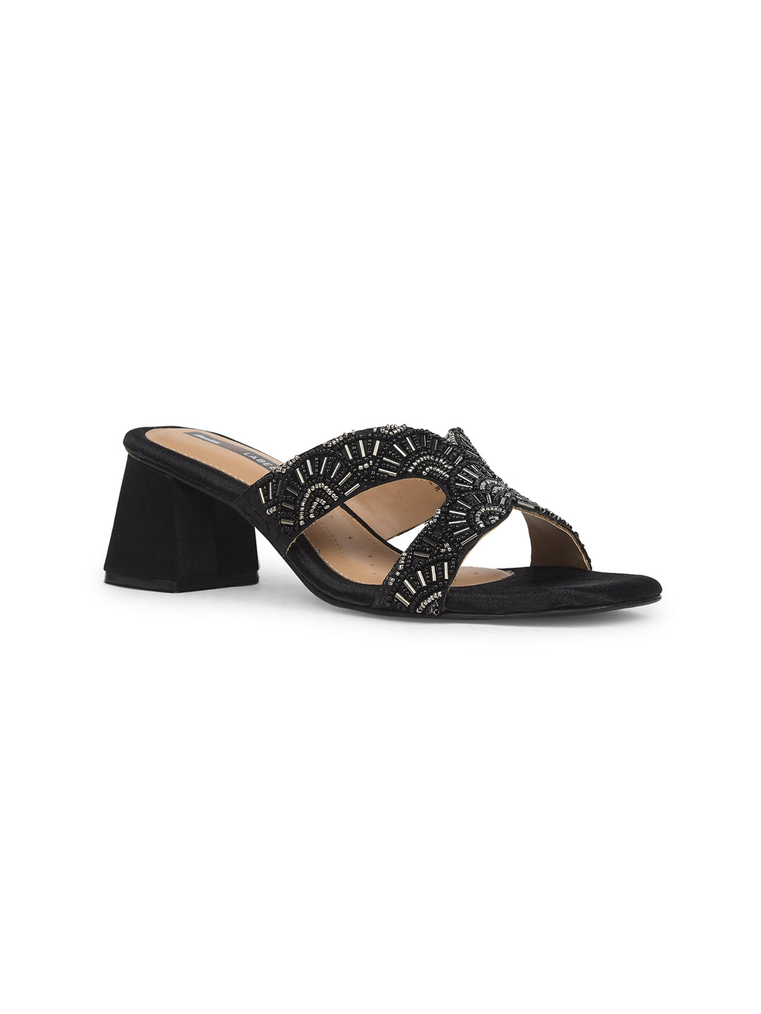 Bata Women Black Block Heel Mule Sandal - Black - View 1