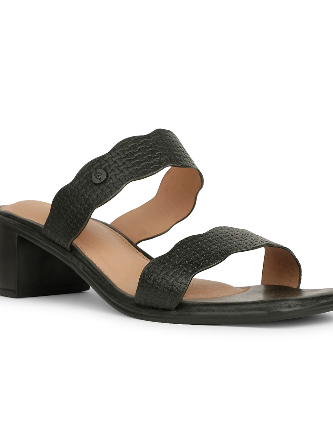 Bata Women Olive Block Heel Mule Sandal - Olive - View 5