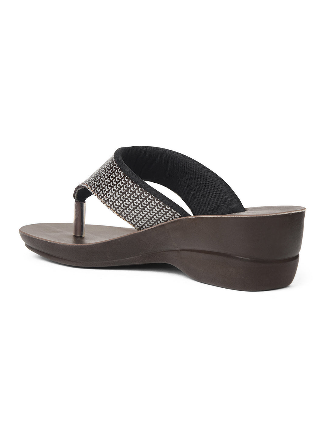 Bata Women Beige Wedge Heel Thong Sandal - Beige - View 3