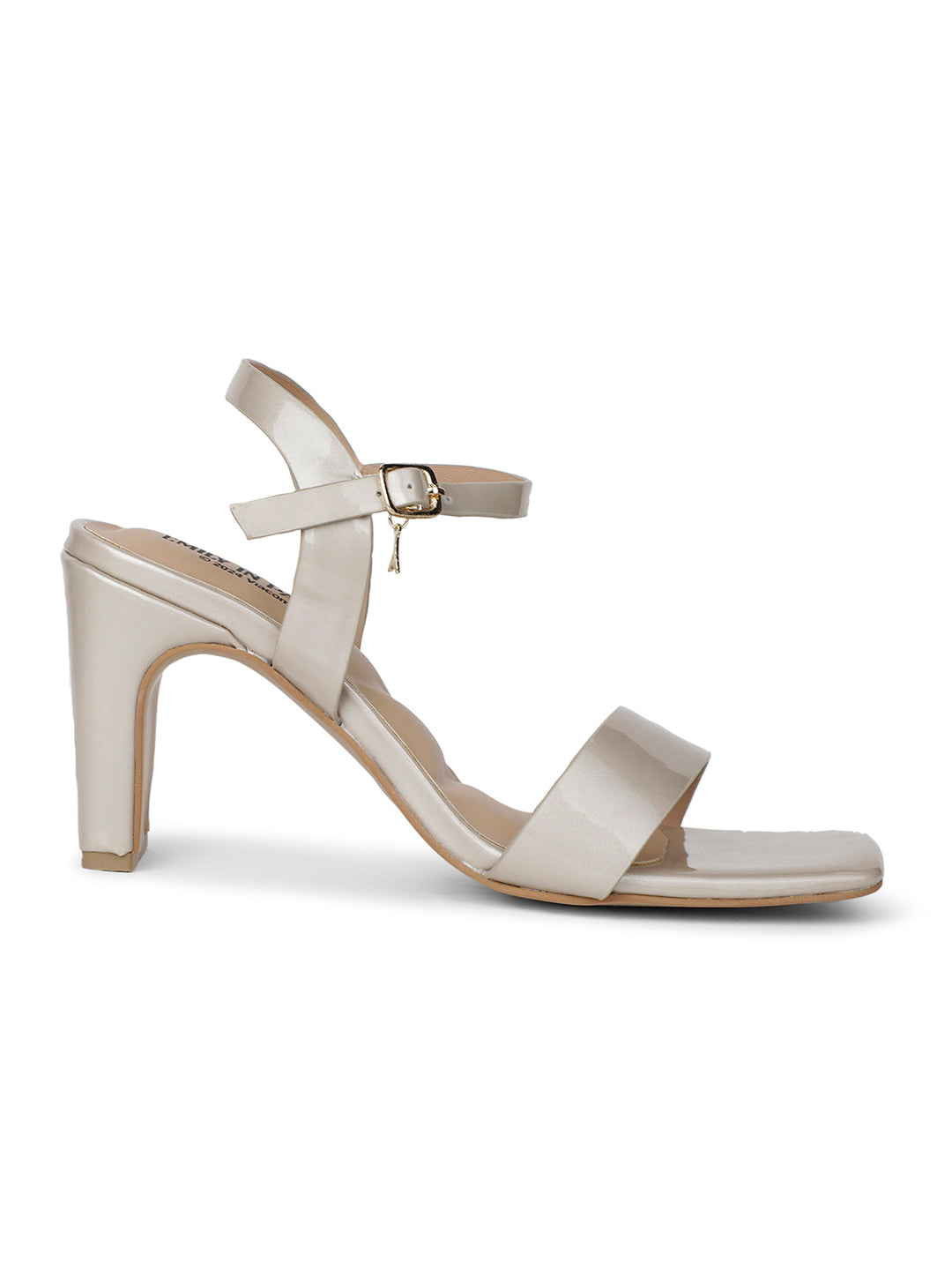 Bata Women Beige Ankle Strap Block Heel Sandal - Beige - View 2