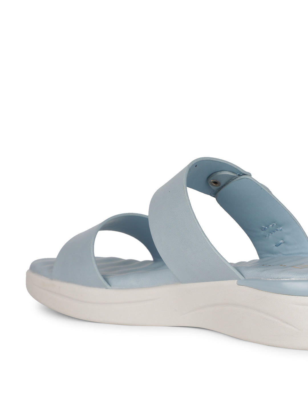 Bata Comfit Women Light Blue Platform Heel Mule Sandal - Light Blue - View 3