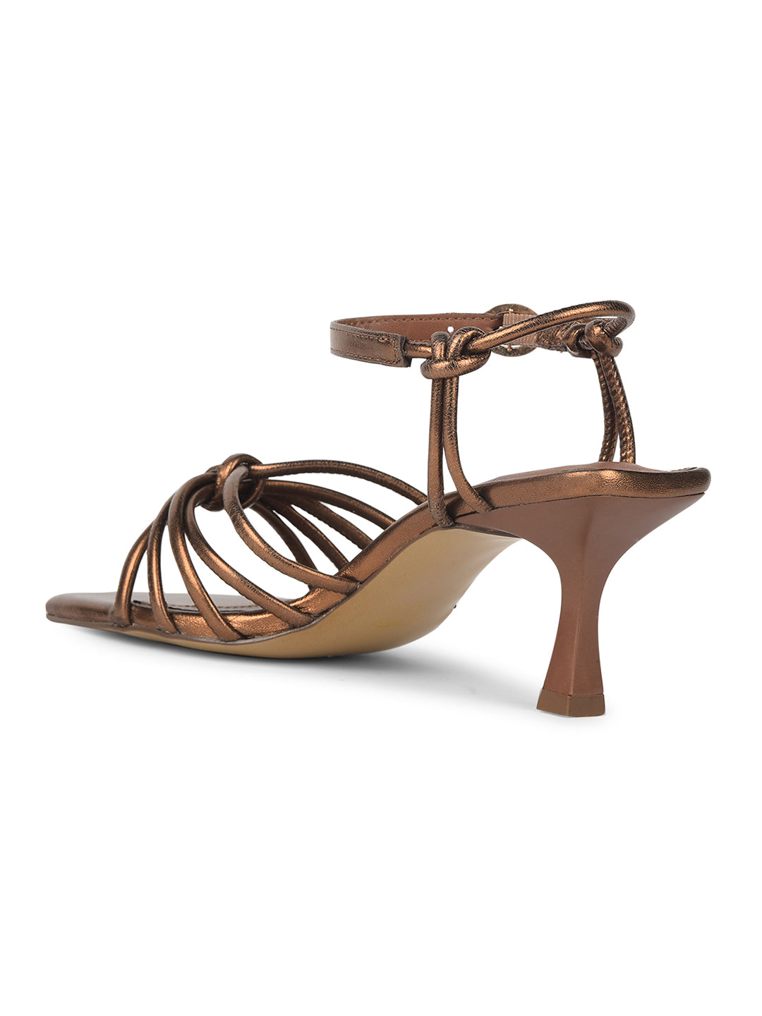 Nine West Women Ankle-Strap Kitten Heel Sandal - Brown - View 3