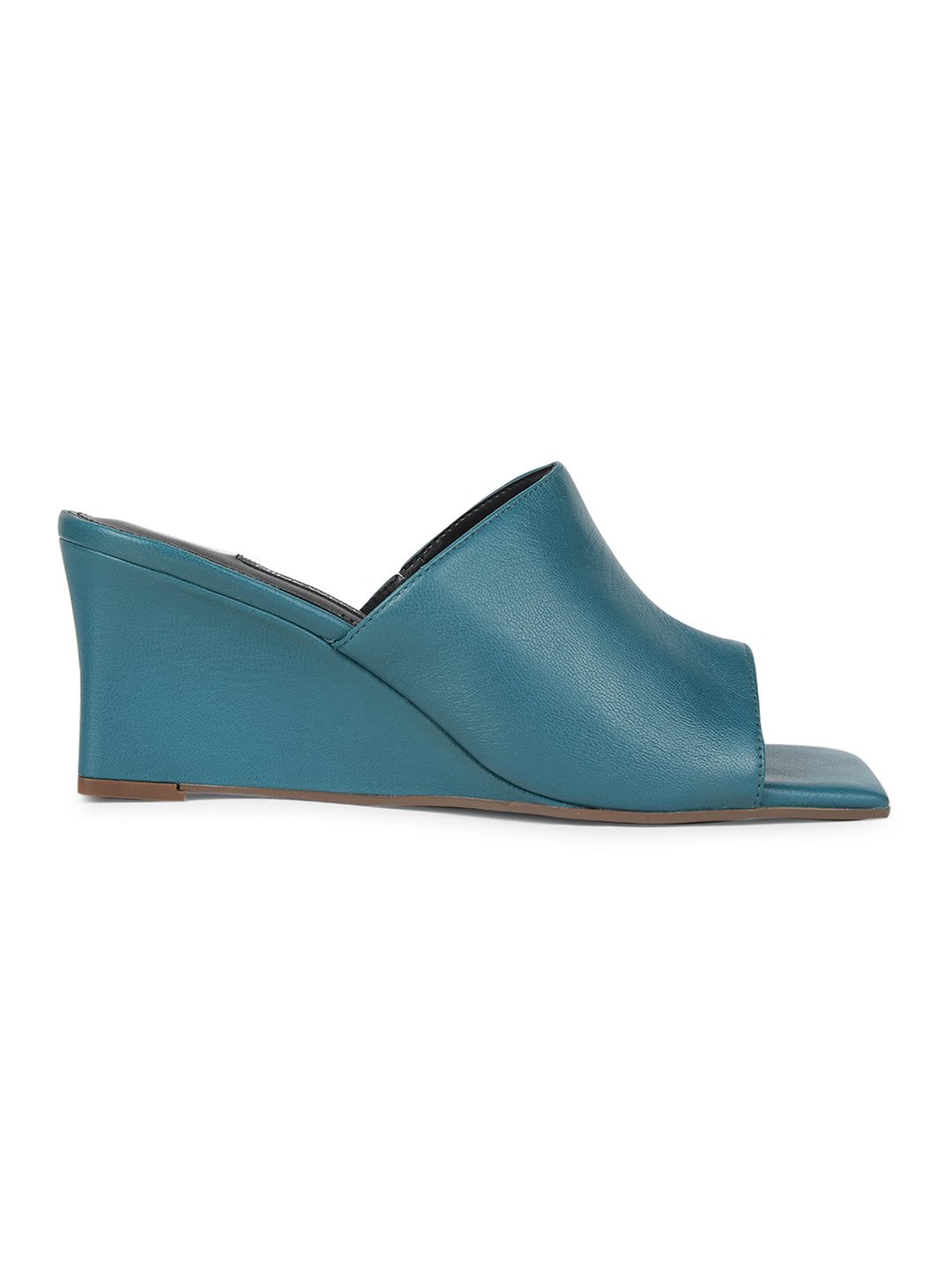 Nine West Women Wedge Heel Mule Sandal - Green - View 2