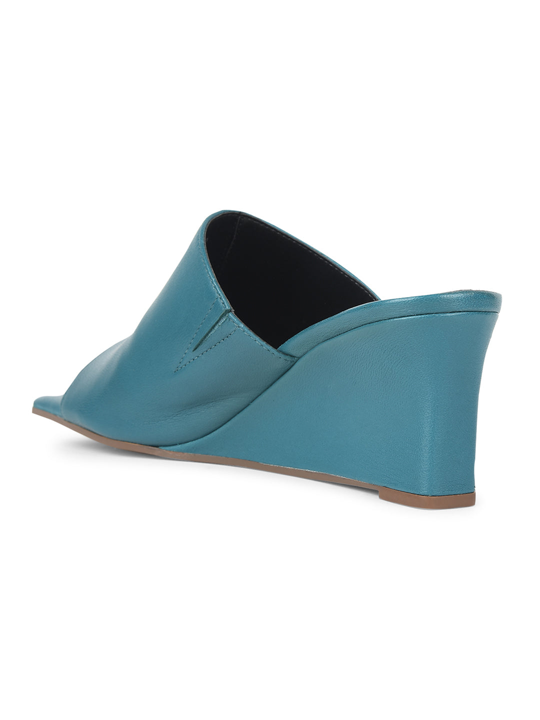 Nine West Women Wedge Heel Mule Sandal - Green - View 3