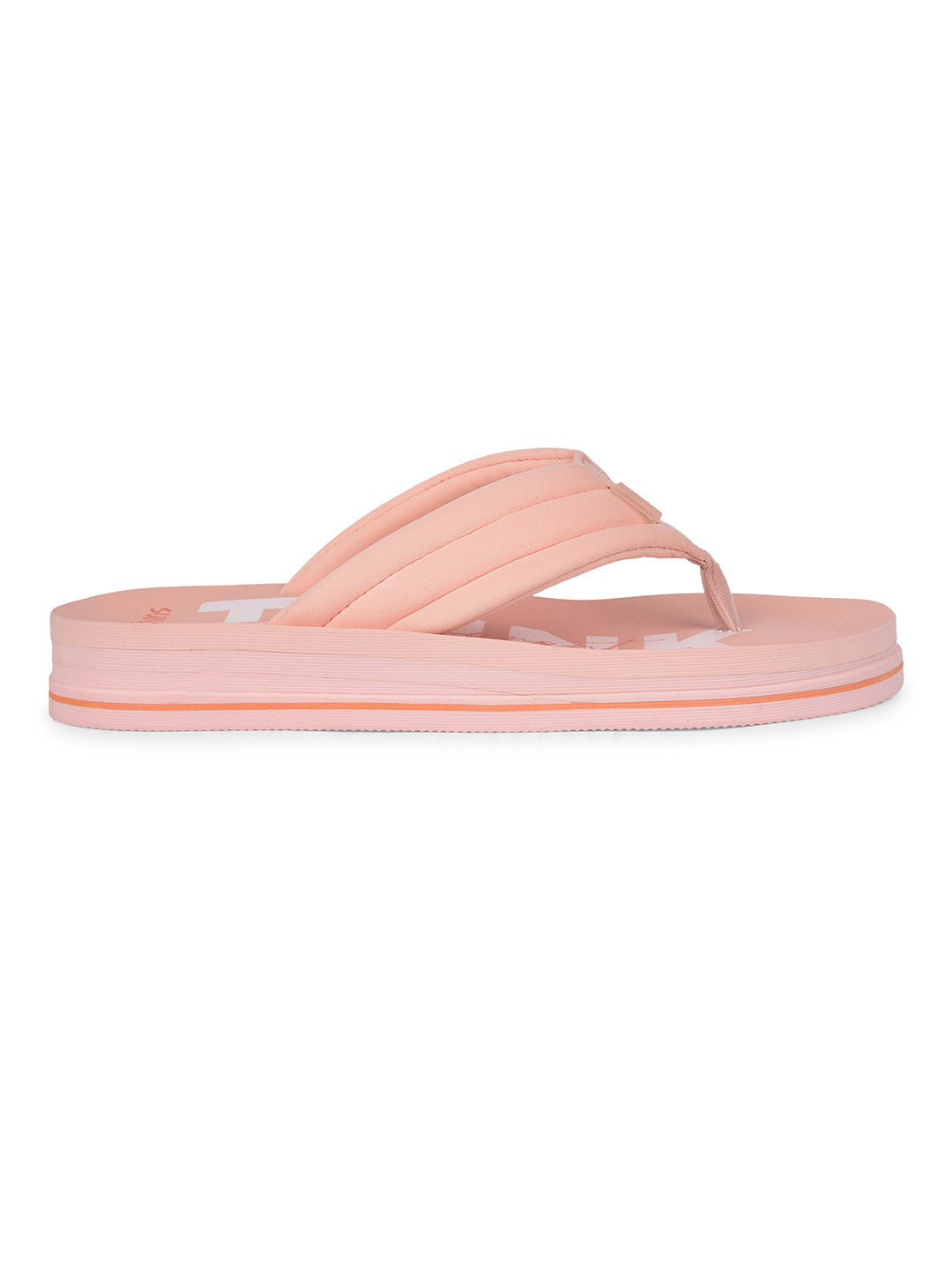 Bata Women's Peach Casual Thong Flip-Flops - Peach