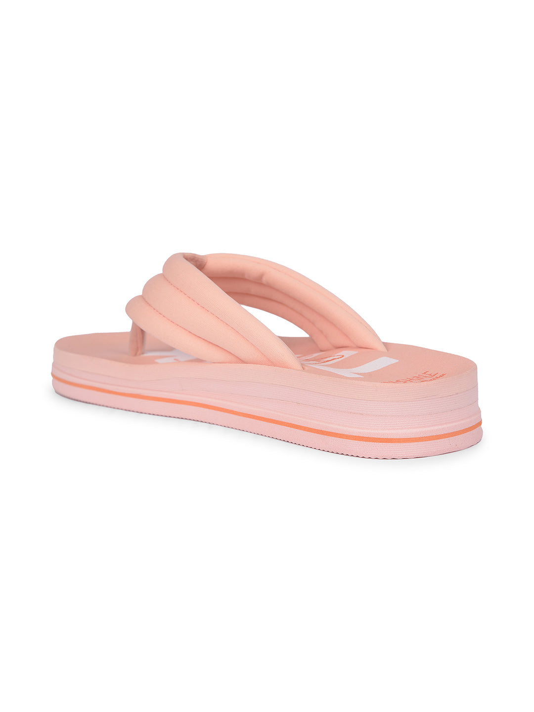 Bata Women's Peach Casual Thong Flip-Flops - Peach