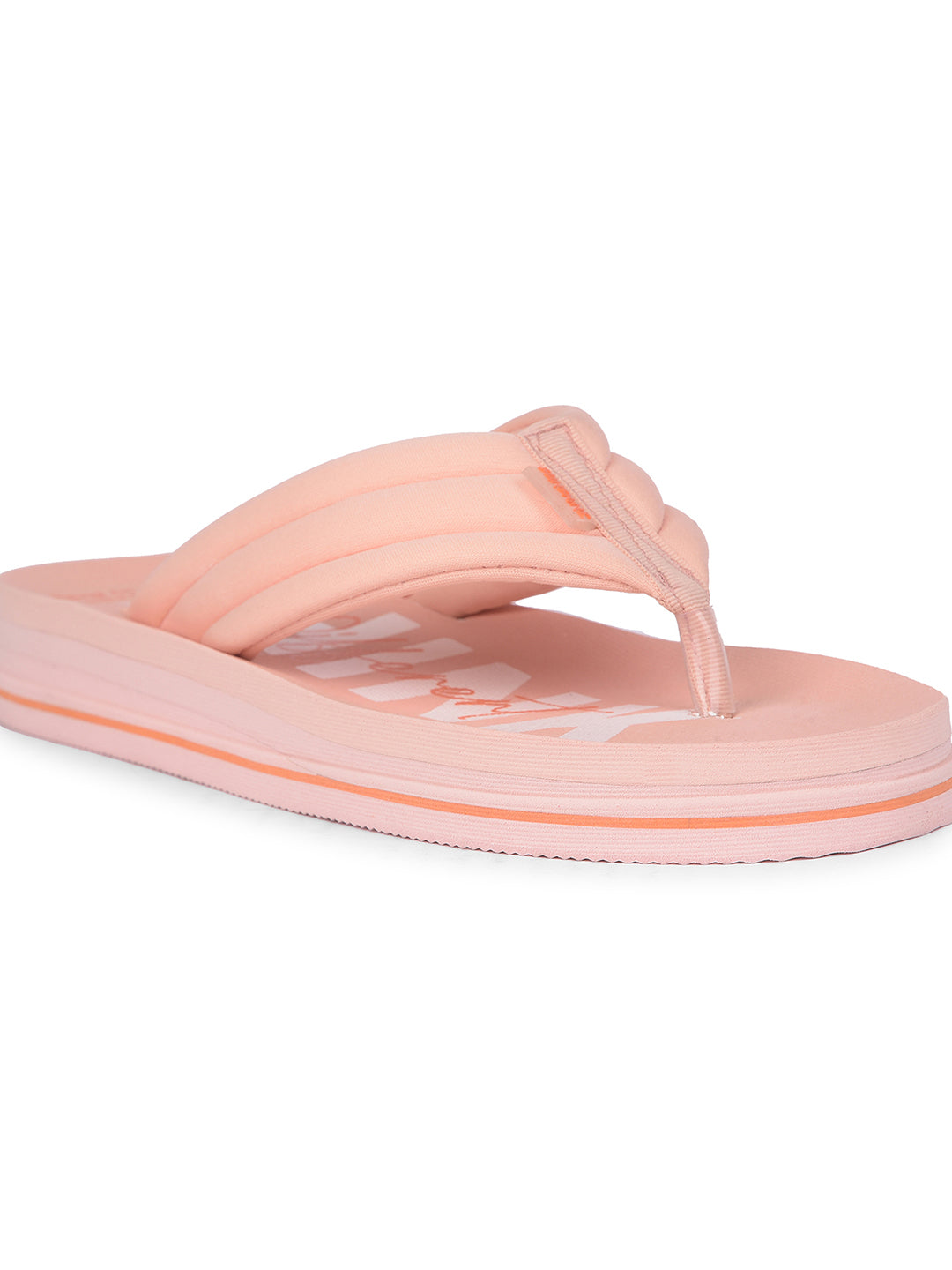 Bata Women's Peach Casual Thong Flip-Flops - Peach