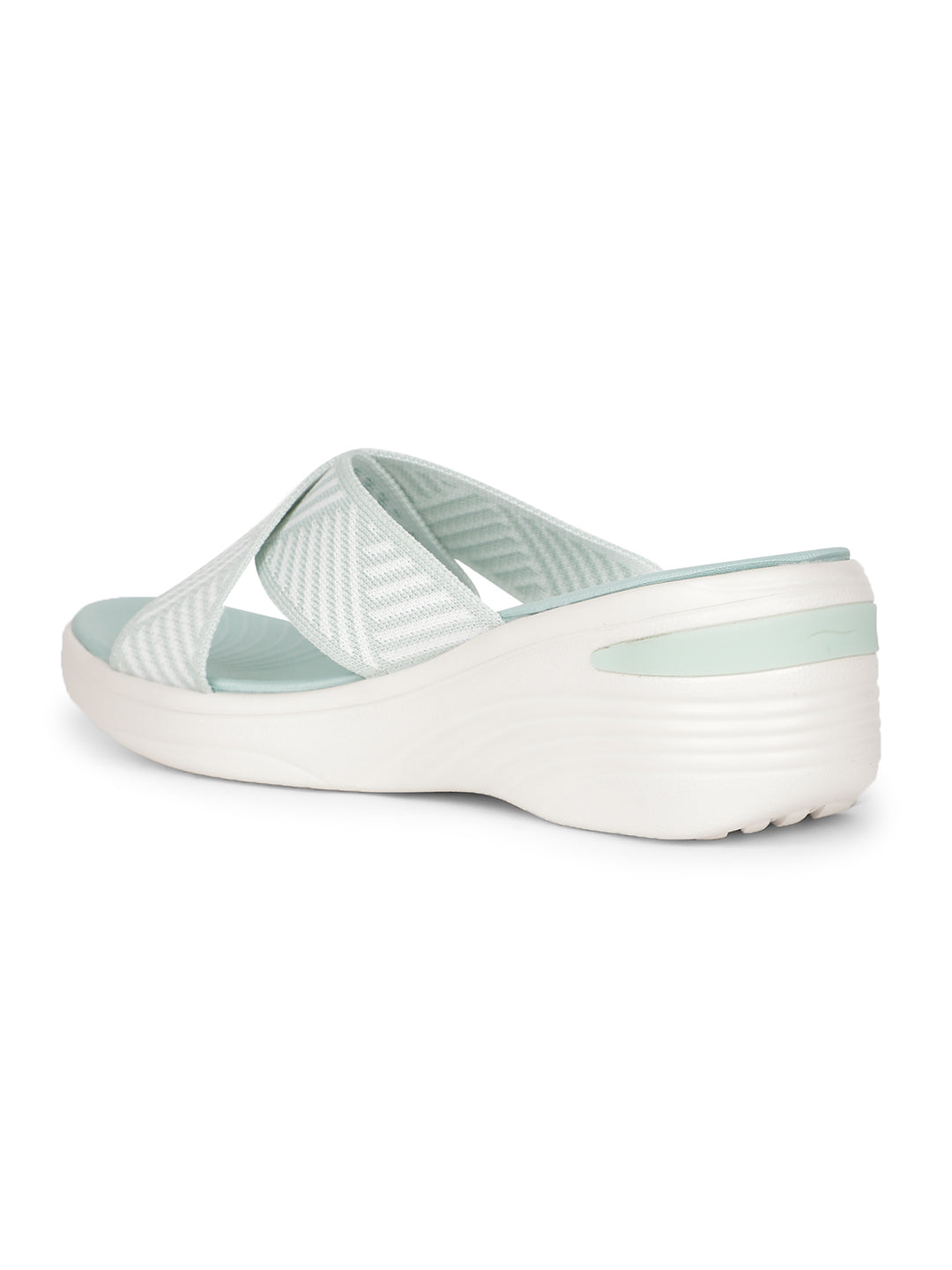 Bata Comfit Women Green Wedge Heel Mule Sandal - Green - View 3