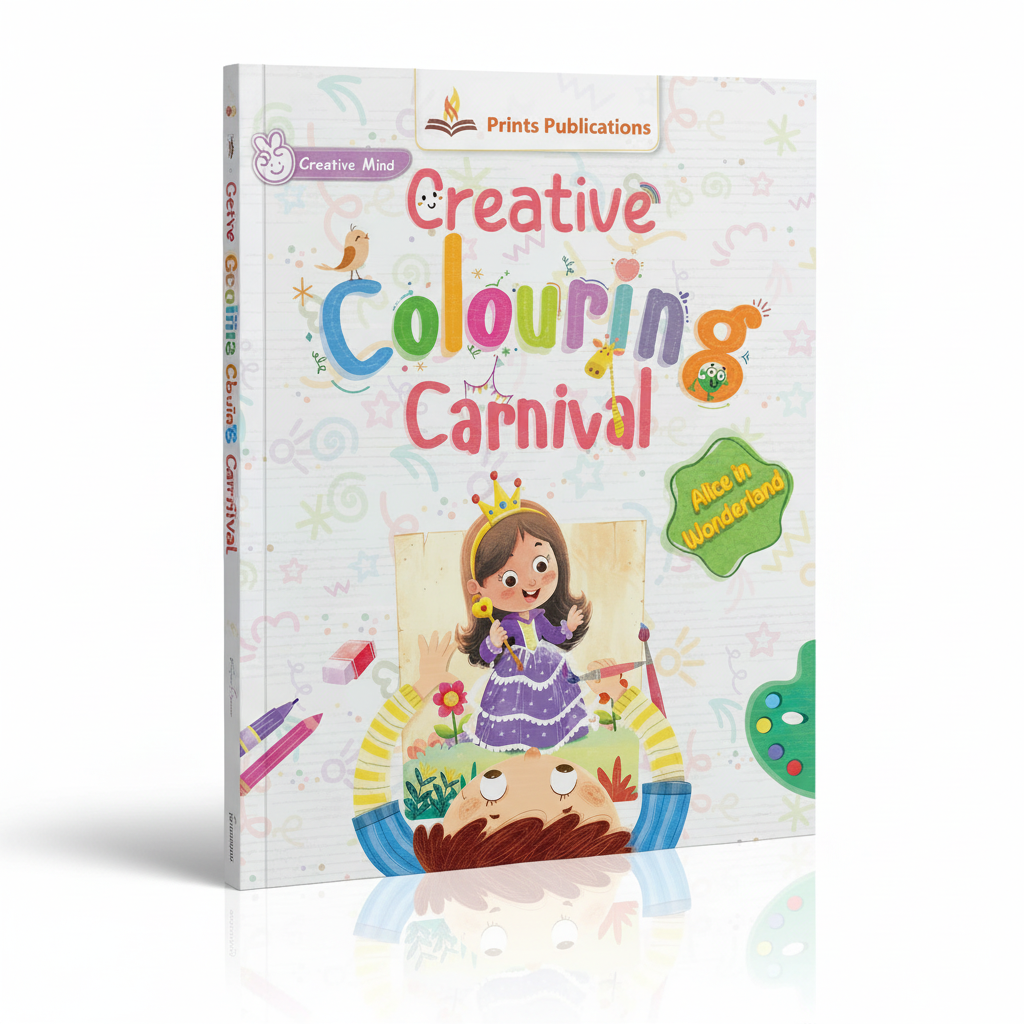 Alice in Wonderland: Creative Colouring Carnival -10-Book Set for Kids & Budding Artists Prints Publications
