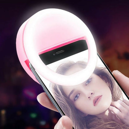 Battery Selfie Ring Light for Phone with 3 Brightness Levels ABHI Mobiles