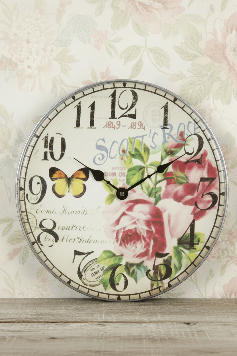 Plastic Magnetic Fridge Sticker (Floral Printed) - 1 pc (Assorted colors) SUPER