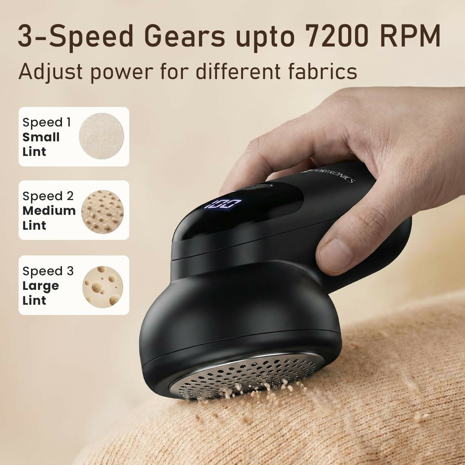 Portronics Lint X Rechargeable Fabric Lint Remover Halfpe Deals