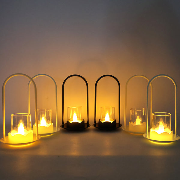 Decorative Wind Light Style Plastic Flameless Led Candles (6 Pc)