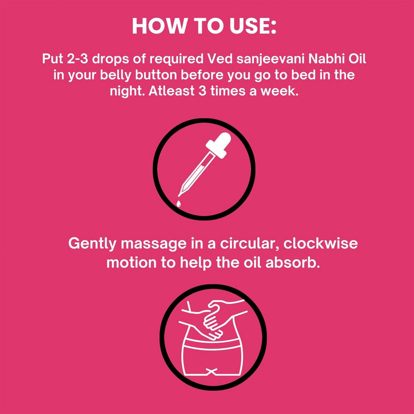 Ved Sanjeevani Nabhi Oil For Menstrual Pain Relief (30ml  1 Pc)