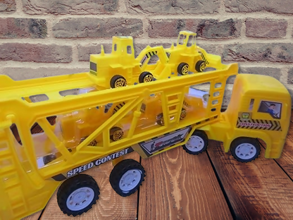 Kids' Heavy-Duty JCB Construction Truck & Vehicle Toy Set