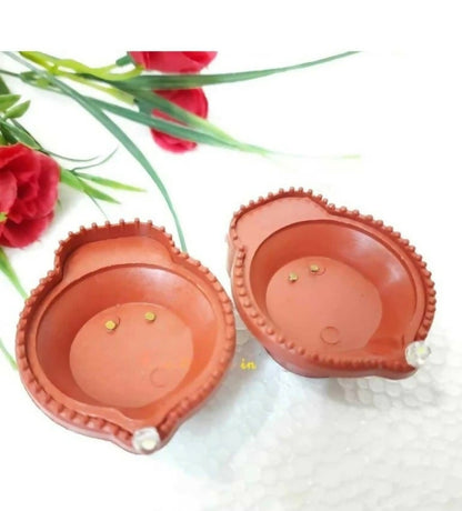 Multispace BRIGHTZONE Flameless LED Diya with Water Sensor (Pack of 2) - No Electricity Needed