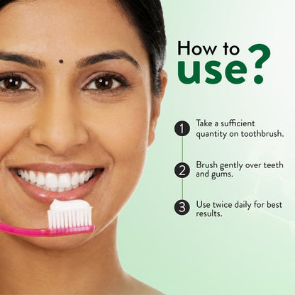 Ayurvedic Natural Whitening toothpaste Pack of 4 (100 gm) Aimil Ayouthveda