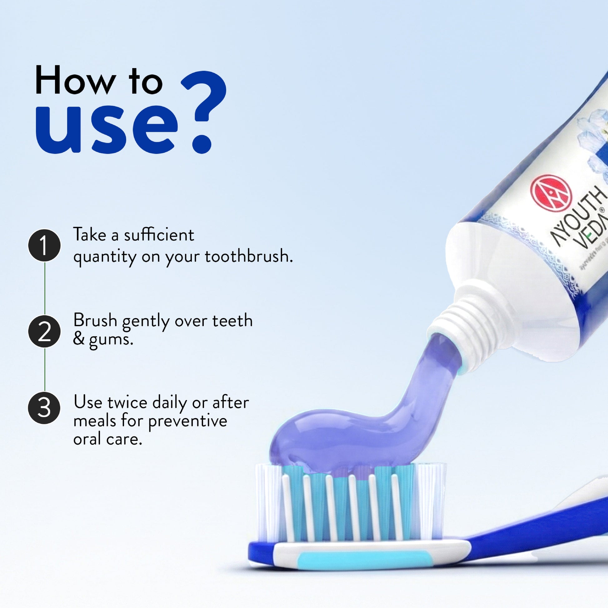 Ayurvedic Mint Gel toothpaste Pack of 4 (100 gm) Aimil Ayouthveda