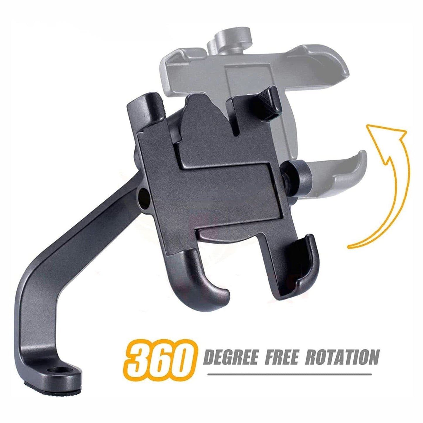 Full Metal 360° Rotating Bike & Scooty Mobile Holder Stand