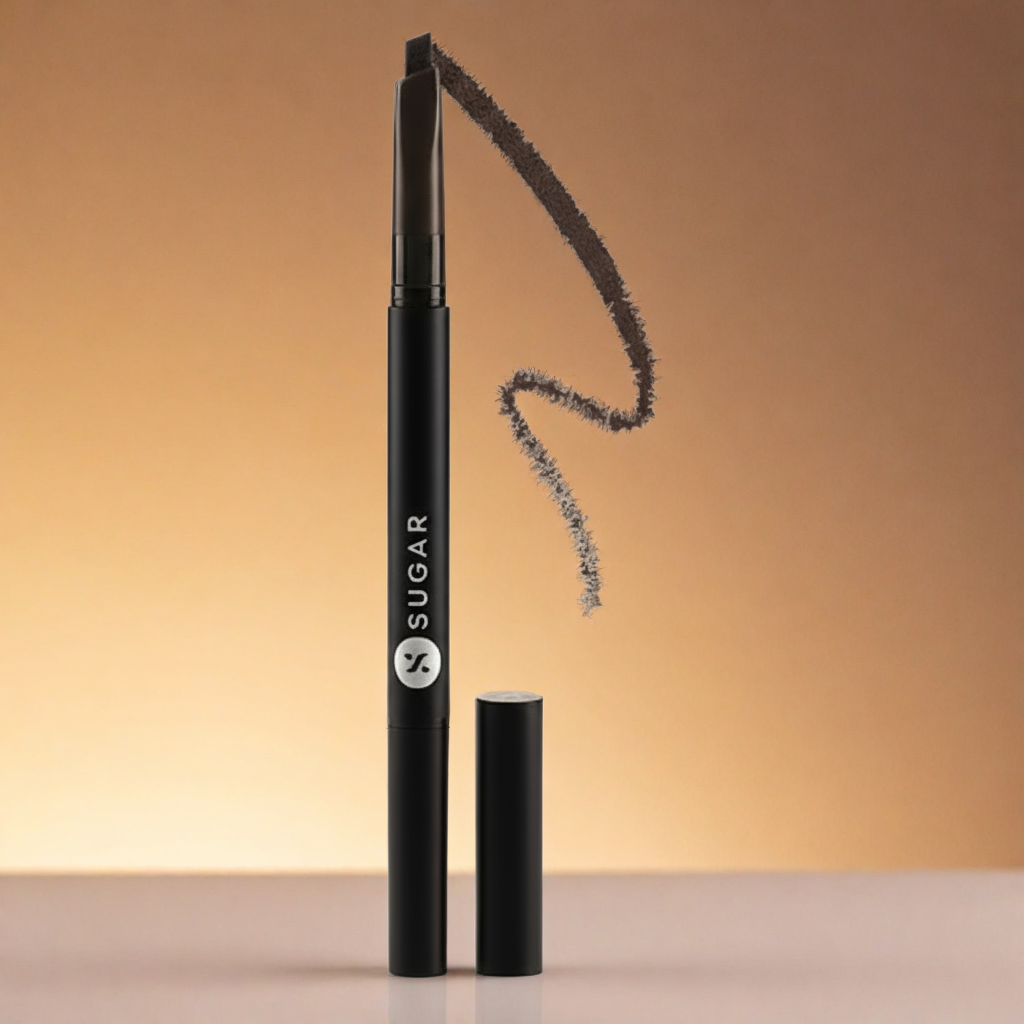 Sugar Cosmetics Arch Arrival Brow Definer - For Dark Black Hair, 3.5 g 04 Felix Onyx