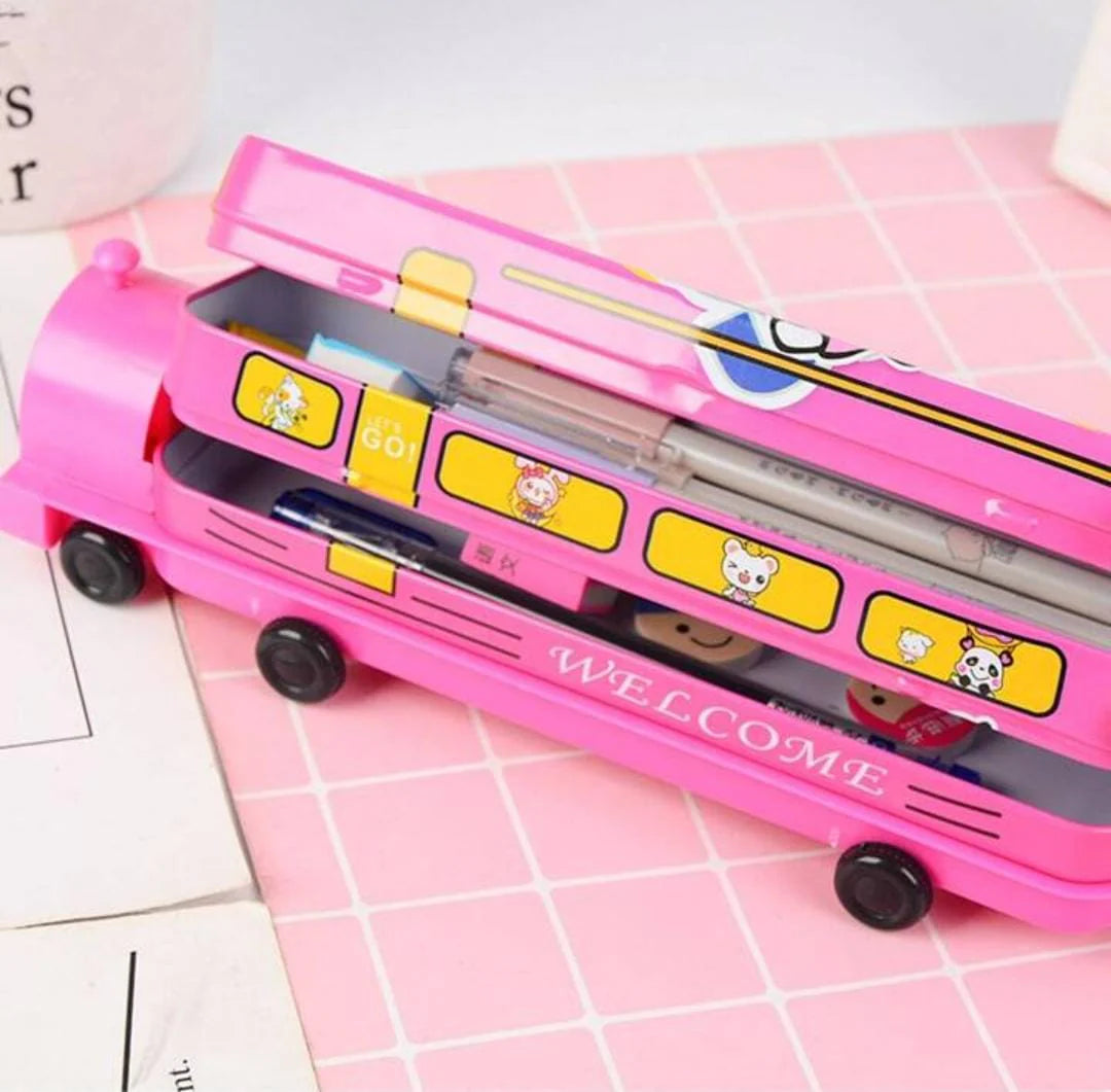 Train Engine Shape Pencil Box