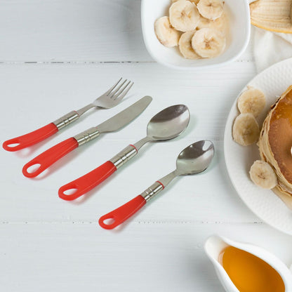 Luxury 26-Piece Stainless Steel Cutlery Set with Stand – Dining Table Essential