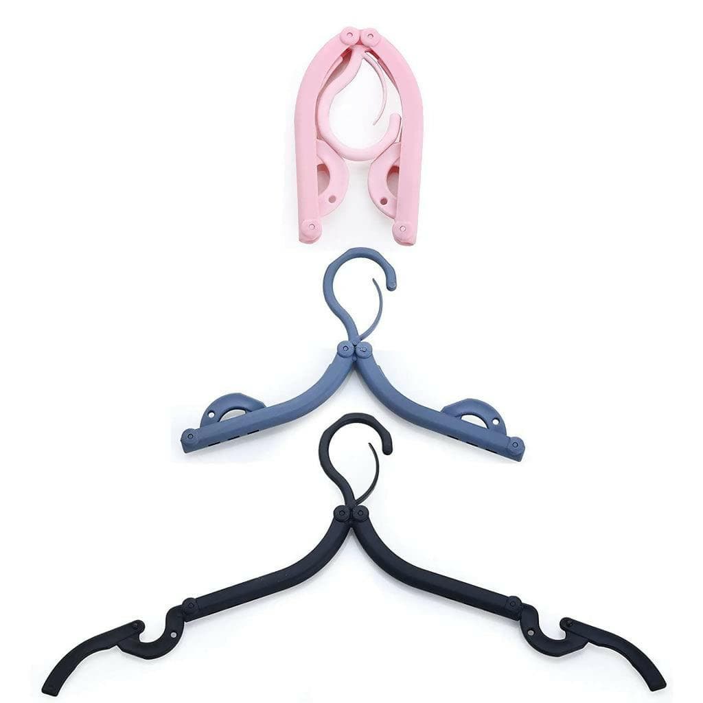 Portable & Foldable Multicolor Plastic Hangers (Single piece) - HalfPe