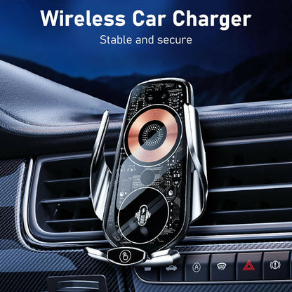 Wk-WP-U205 Transparent Car Wireless Charger (Black)