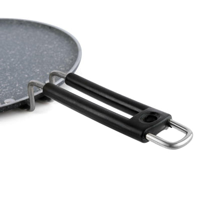 Non-Stick Aluminium Tawa with Handle Cookware for Kitchen 4mm thickness(28 cms) - HalfPe