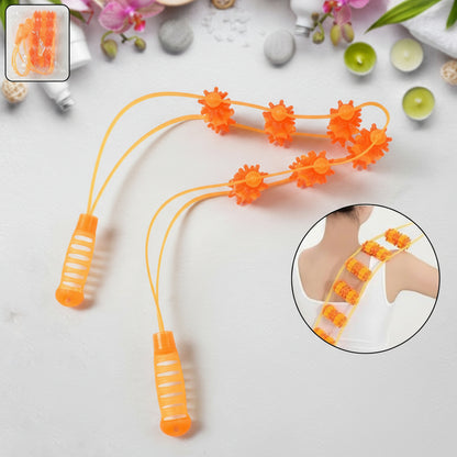 Handheld Back Massage Roller Rope (1 Pc)