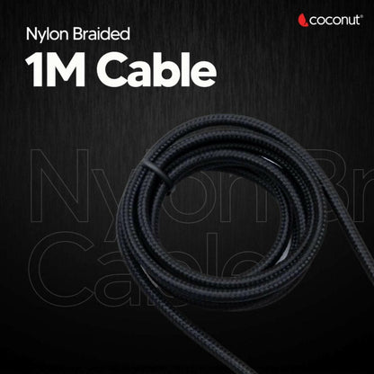 AX13 Type C to 3.5mm AUX Audio 1M Cable, Nylon Braided - HalfPe