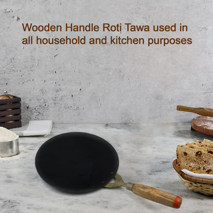 Wooden Handle Roti Tawa Used In All Household And Kitchen Purposes For Making Rotis And Parathas Etc.