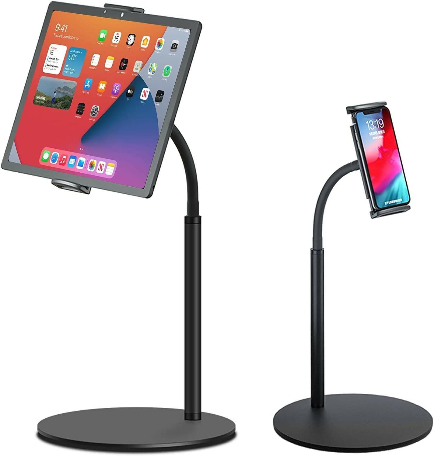 GADGETSWEAR Desktop Tablet Holder, Mobile Phone Stand, Tablet Stand, Mobile Holder, Adjustable & Foldable Mobile Stand - HalfPe