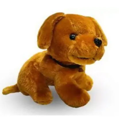 Soft & Washable Stuffed Dog Toy for Kids(Brown)