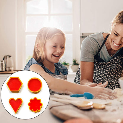 Cookie Cutter With Shape Heart Round Star And Flower (4 Pack)