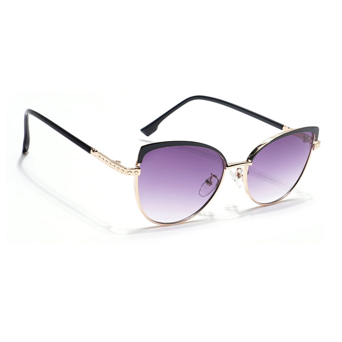 Eyejack Golden & Black Cateye Sunglasses for Men and Women - Style L842 - view 2