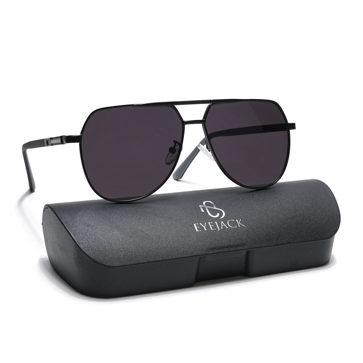 Eyejack Black Aviator Sunglasses for Men and Women - Style L869 - view 10