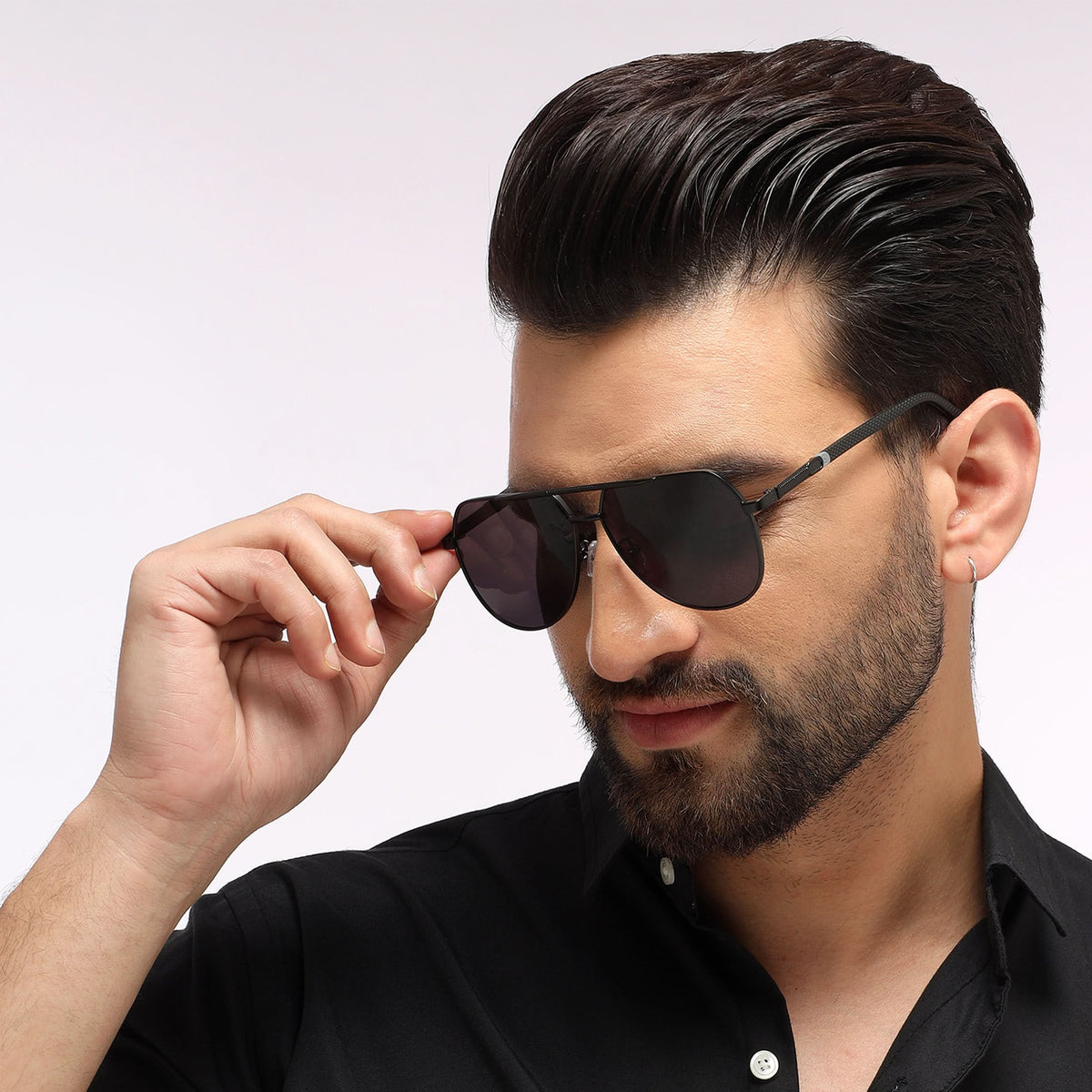 Eyejack Black Aviator Sunglasses for Men and Women - Style L869 - view 1