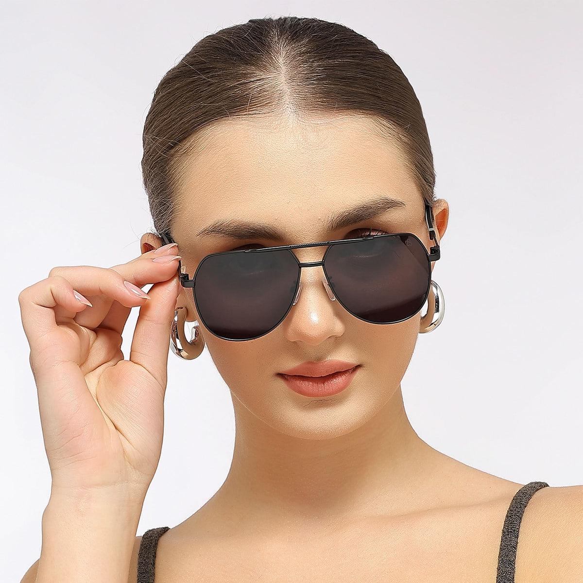 Eyejack Black Aviator Sunglasses for Men and Women - Style L869 - view 9