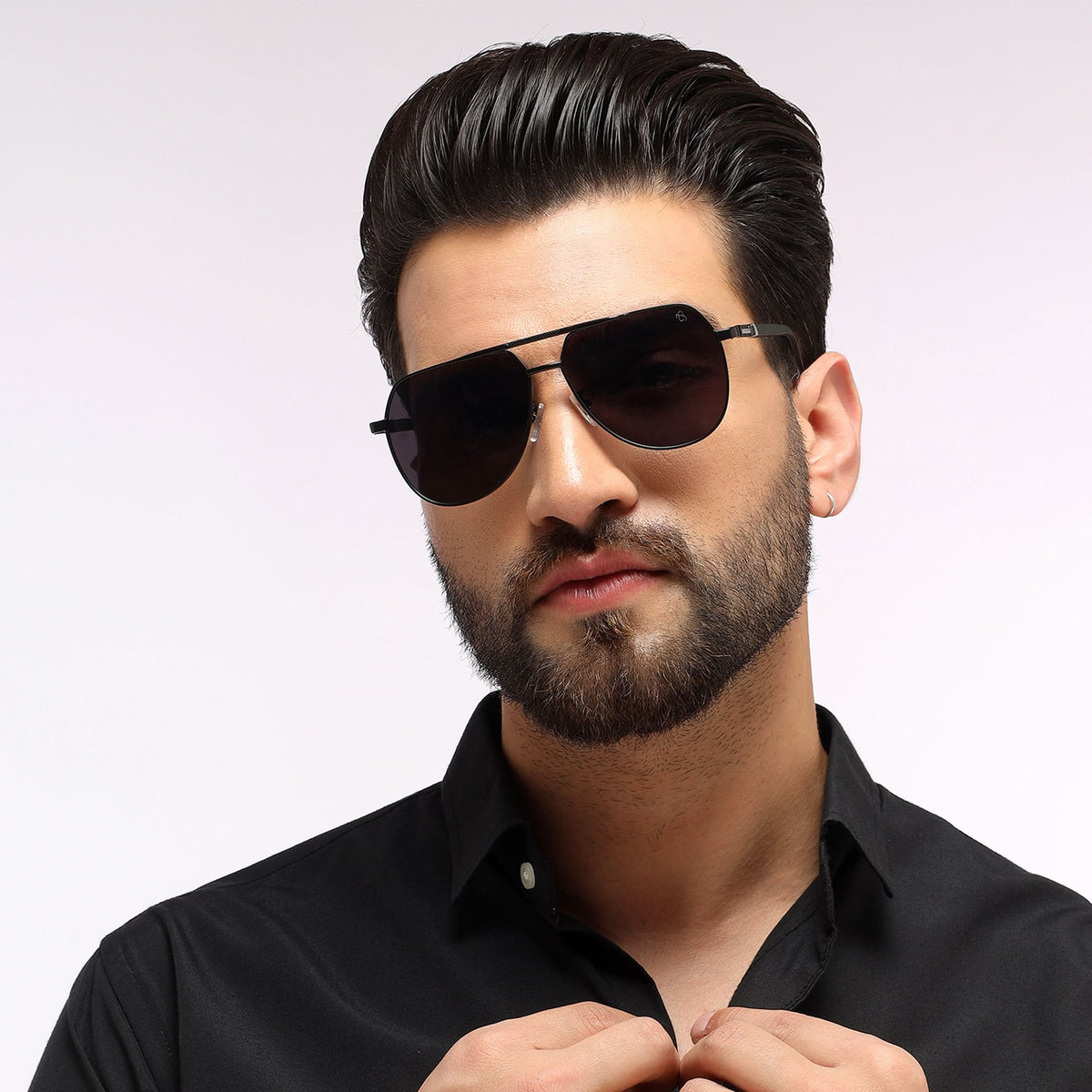 Eyejack Black Aviator Sunglasses for Men and Women - Style L869 - view 2