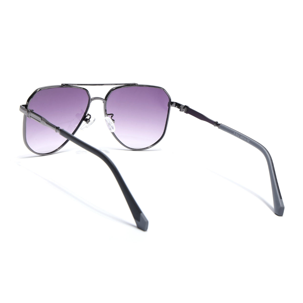 Eyejack Dark Grey Aviator Sunglasses for Men and Women - view 6